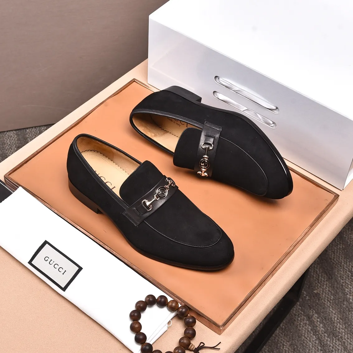 Men's shoes💰540📛📛Original (water-dyed cowhide) Gucci GUCCI official website formal shoes🌀 Italian🇮🇹imported cowhide➕top imported water-dyed cowhide lining💋Finely handmade original bottom, the real thing looks better when photographed in person Standard size 38-44